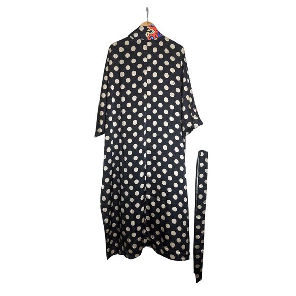 Alembika Paisley Dot Long Kimono Jacket Robe Satin Women's Size 1X Multi NWT - Picture 4 of 13